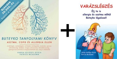 BUTEYKO TANFOLYAMI KÖNYV és VARÁZSLÉGZÉS könyv - együttes megrendelés